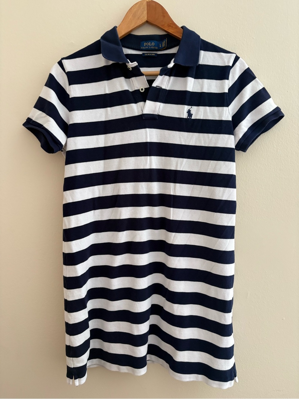 Polo by Ralph Lauren Navy & White Striped Polo Dress